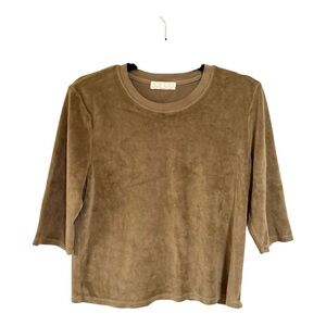 SUZIE KONDI  Corfu Elbow Tee in Juniper Size L